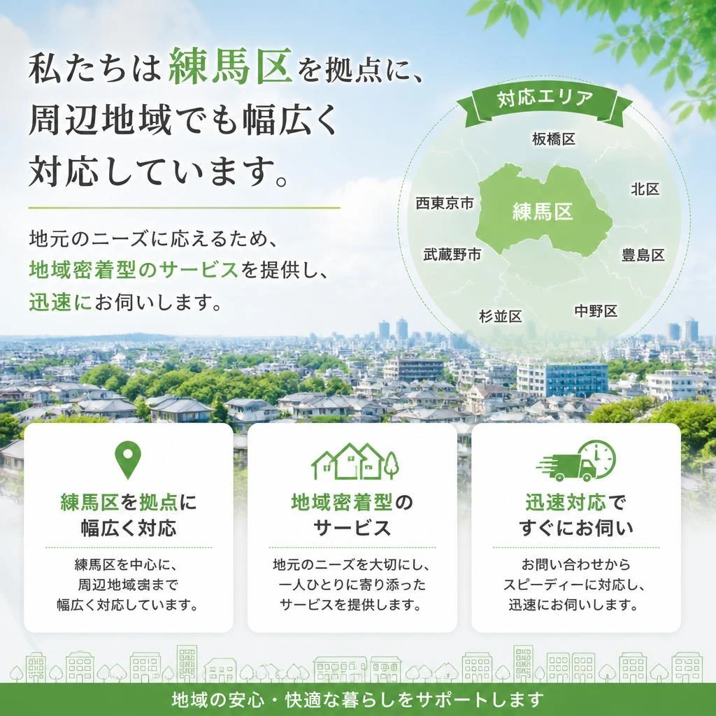練馬区での対応エリア