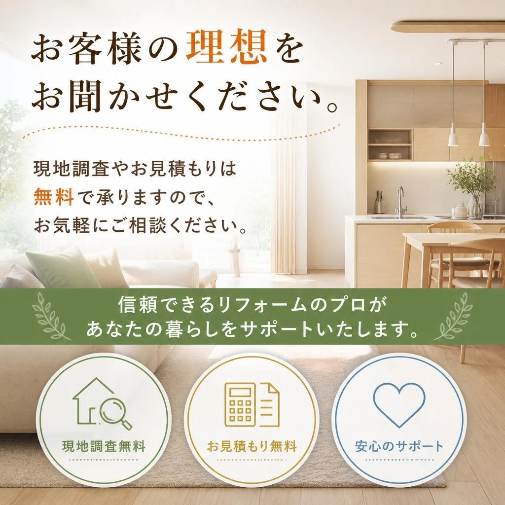 まずは無料相談を！