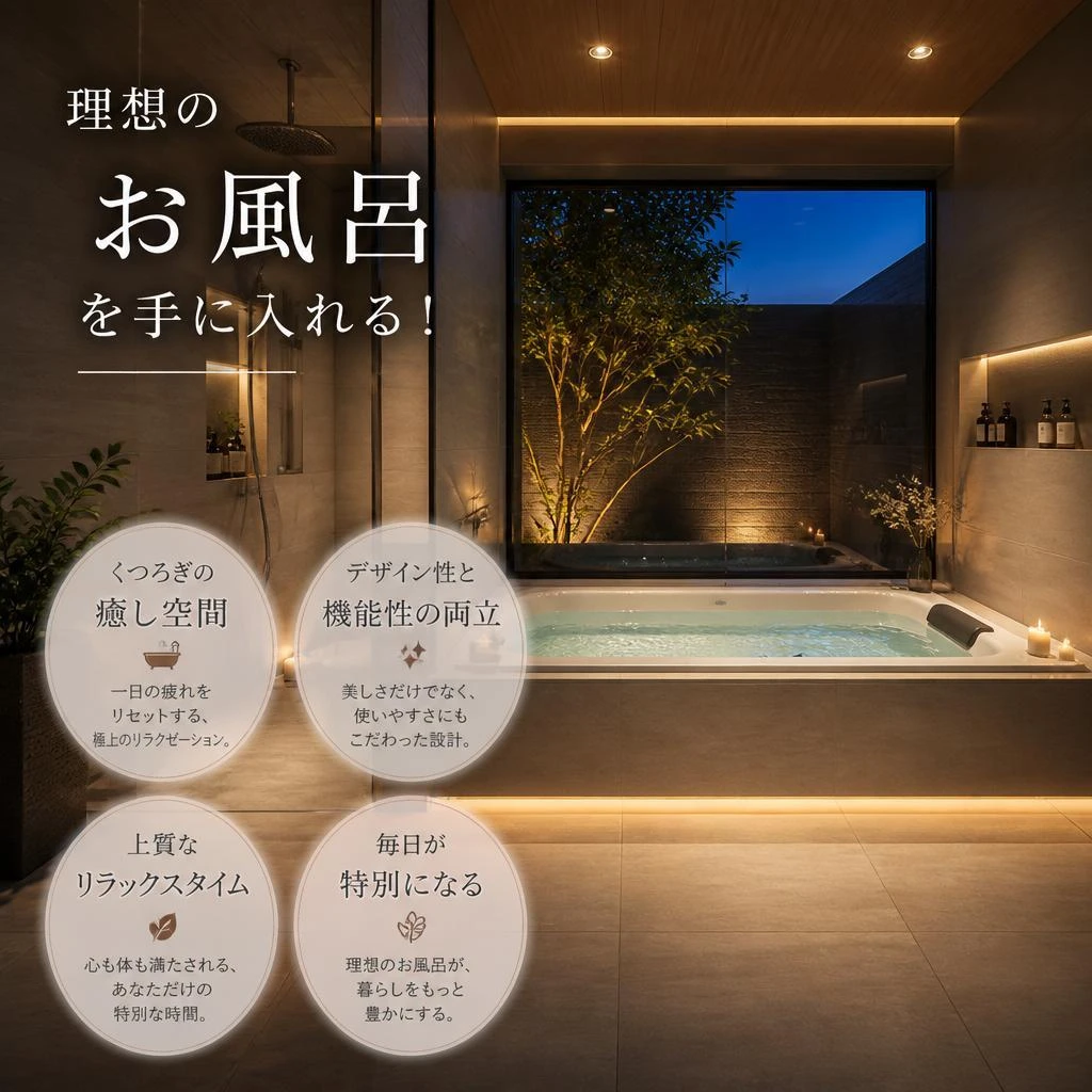 理想のお風呂を手に入れる！