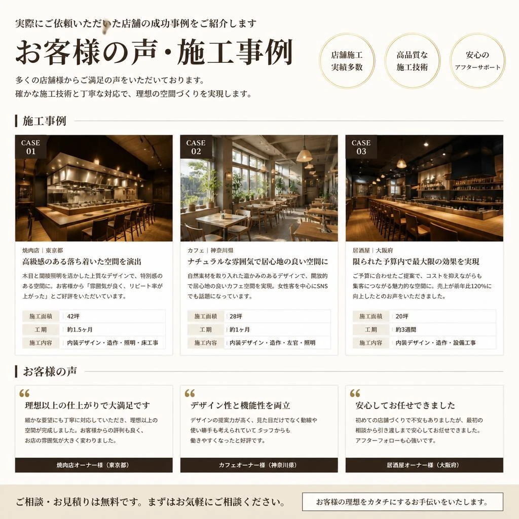 2. お客様の声・施工事例