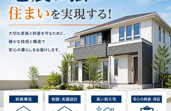 地震に強い住まいを実現する！