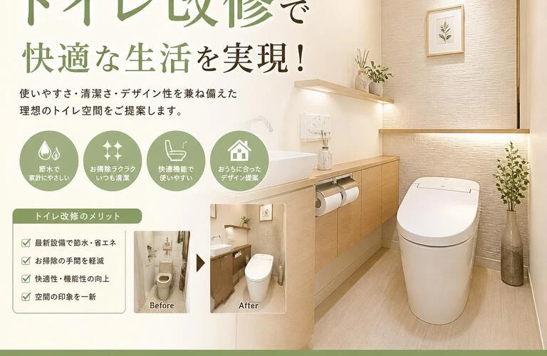 あなたの家にぴったりのトイレ改修で快適な生活を実現！