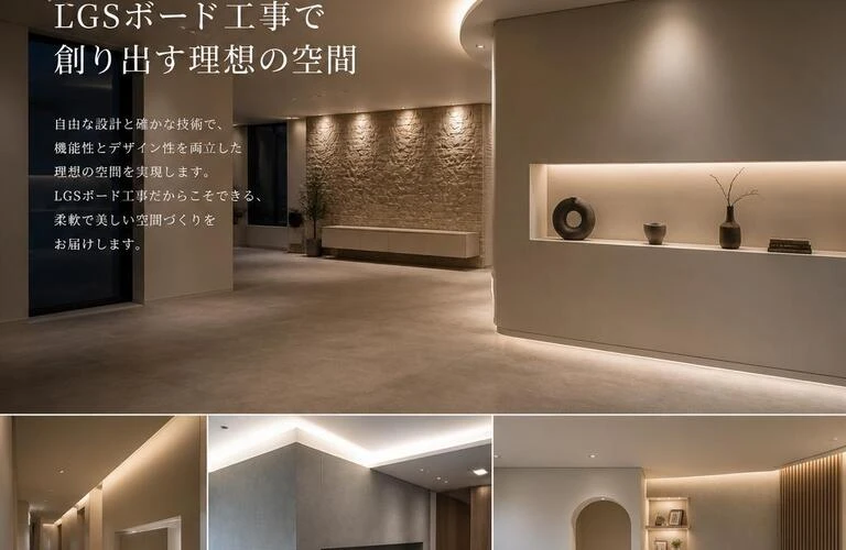 LGSボード工事で創り出す理想の空間