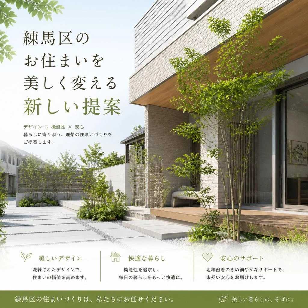 練馬区のお住まいを美しく変える新しい提案
