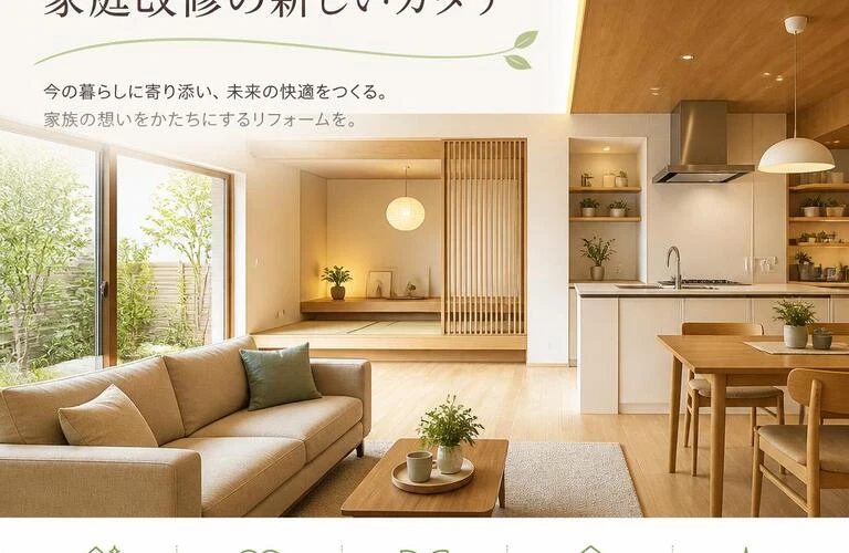 住環境を心地よく変える、家庭改修の新しいカタチ