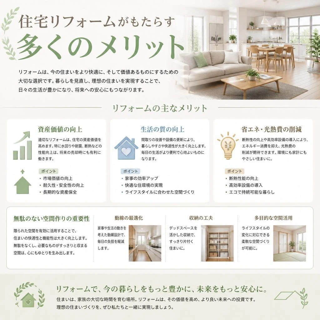 2. 住宅リフォームのメリット