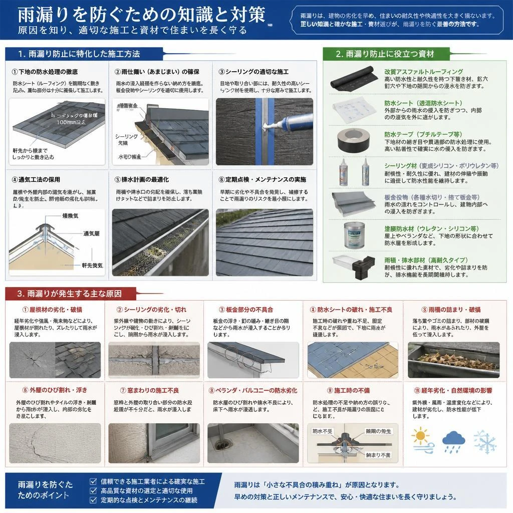 4. 雨漏り対策の具体策