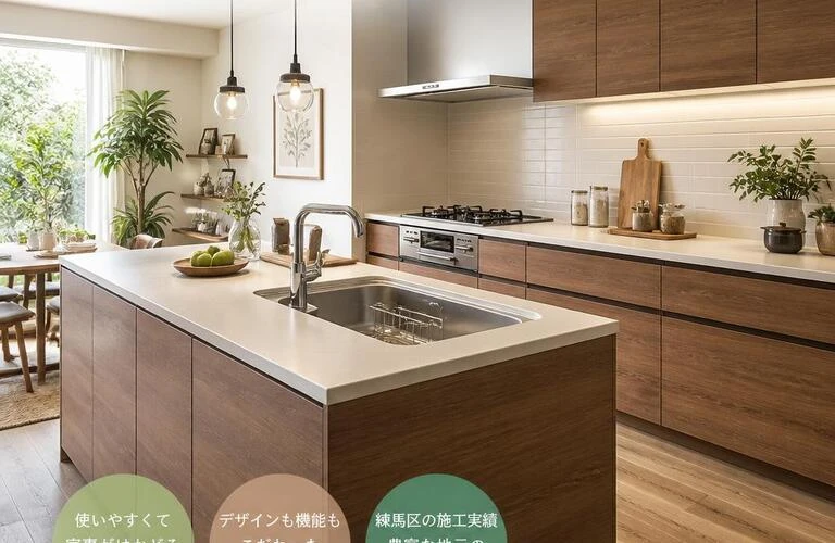 家庭の中心を彩る！練馬区のキッチンリフォーム