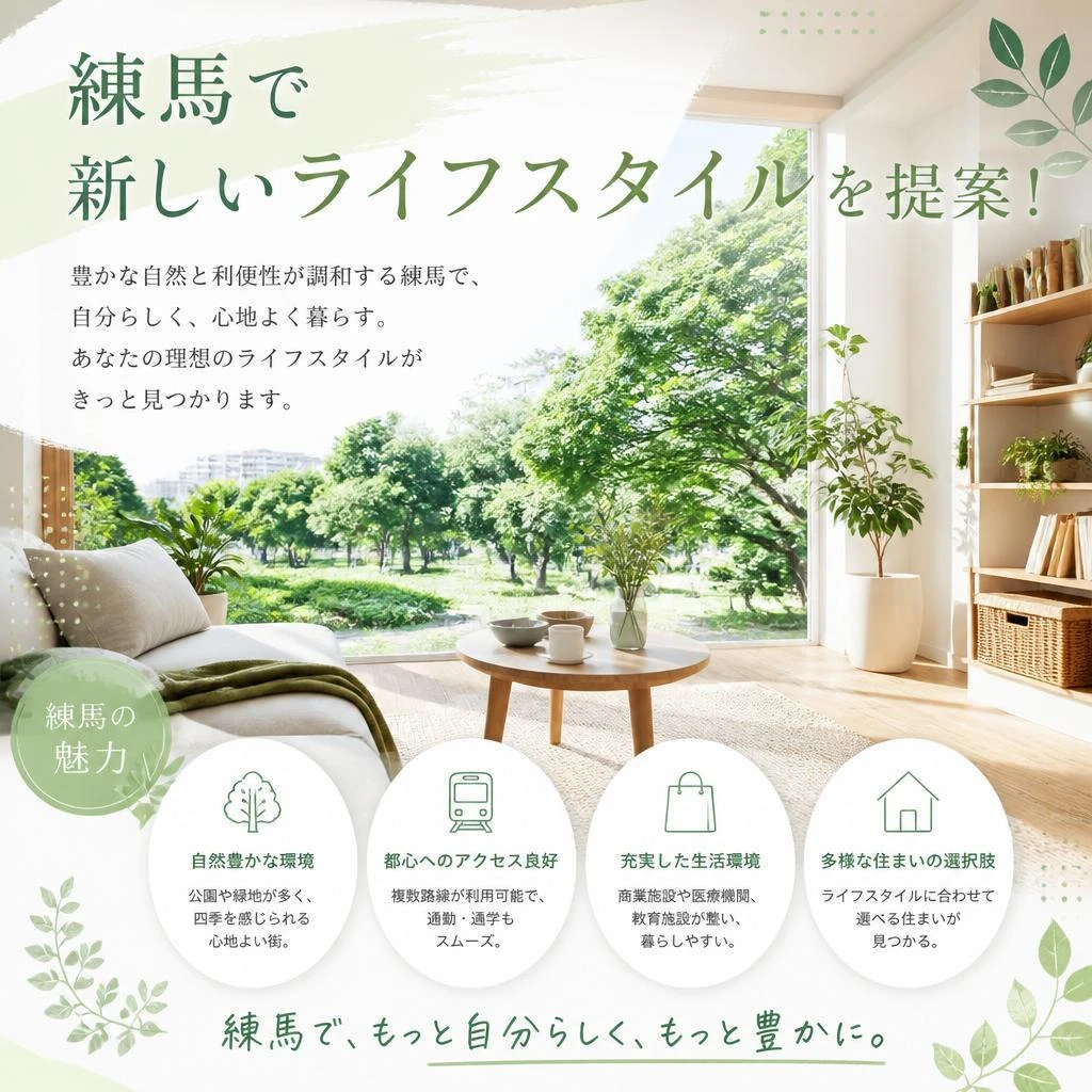 練馬で新しいライフスタイルを提案！