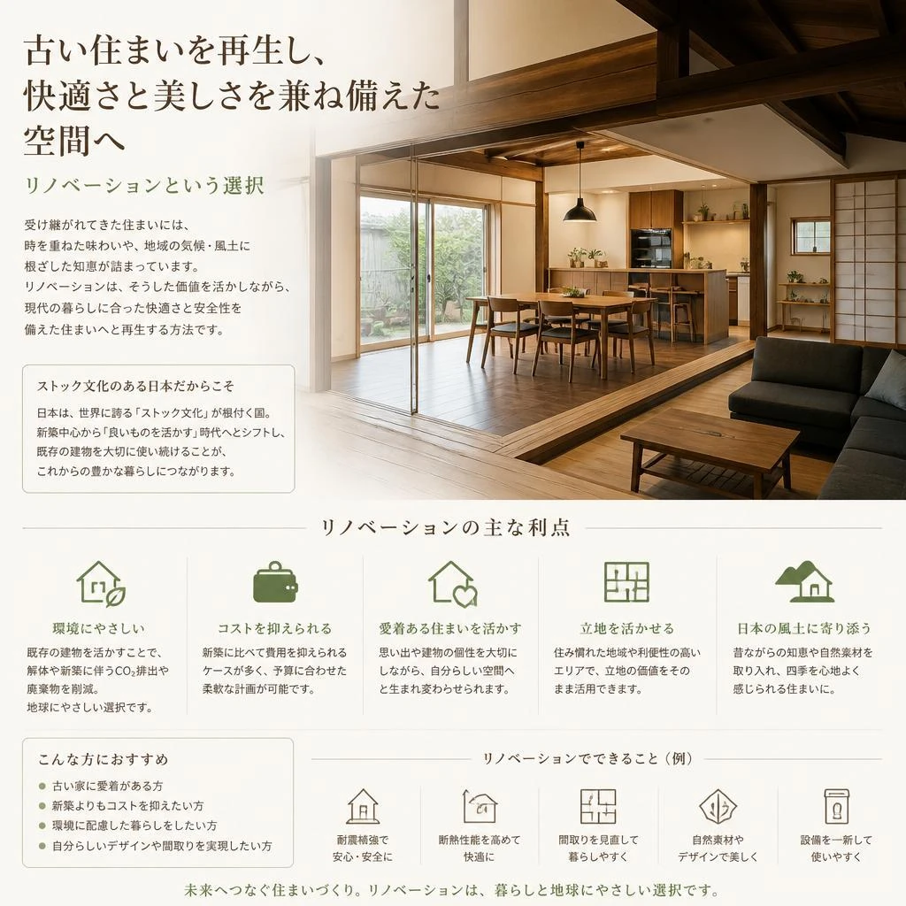2. リノベーションの魅力とは？