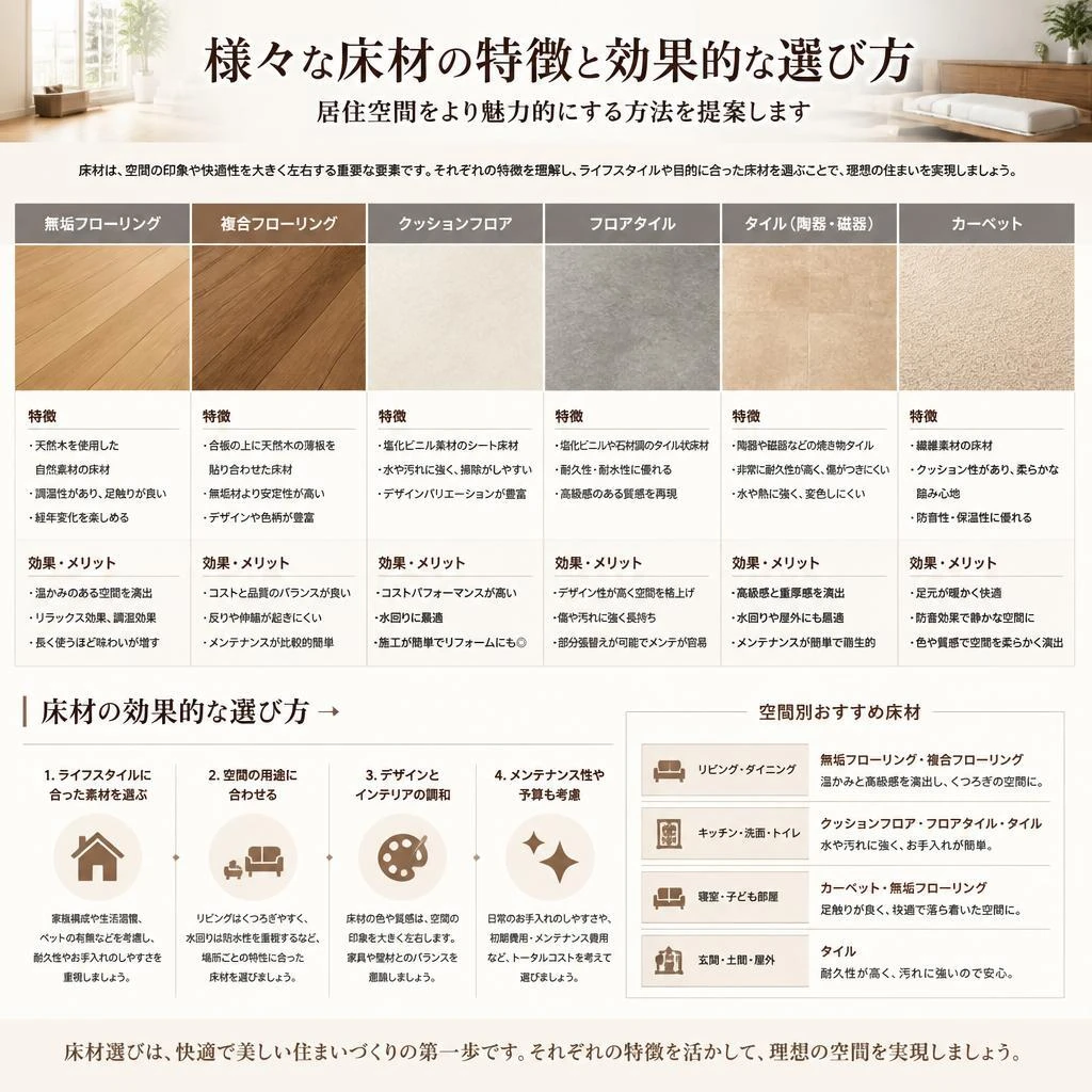 4. 床材選びのコツ