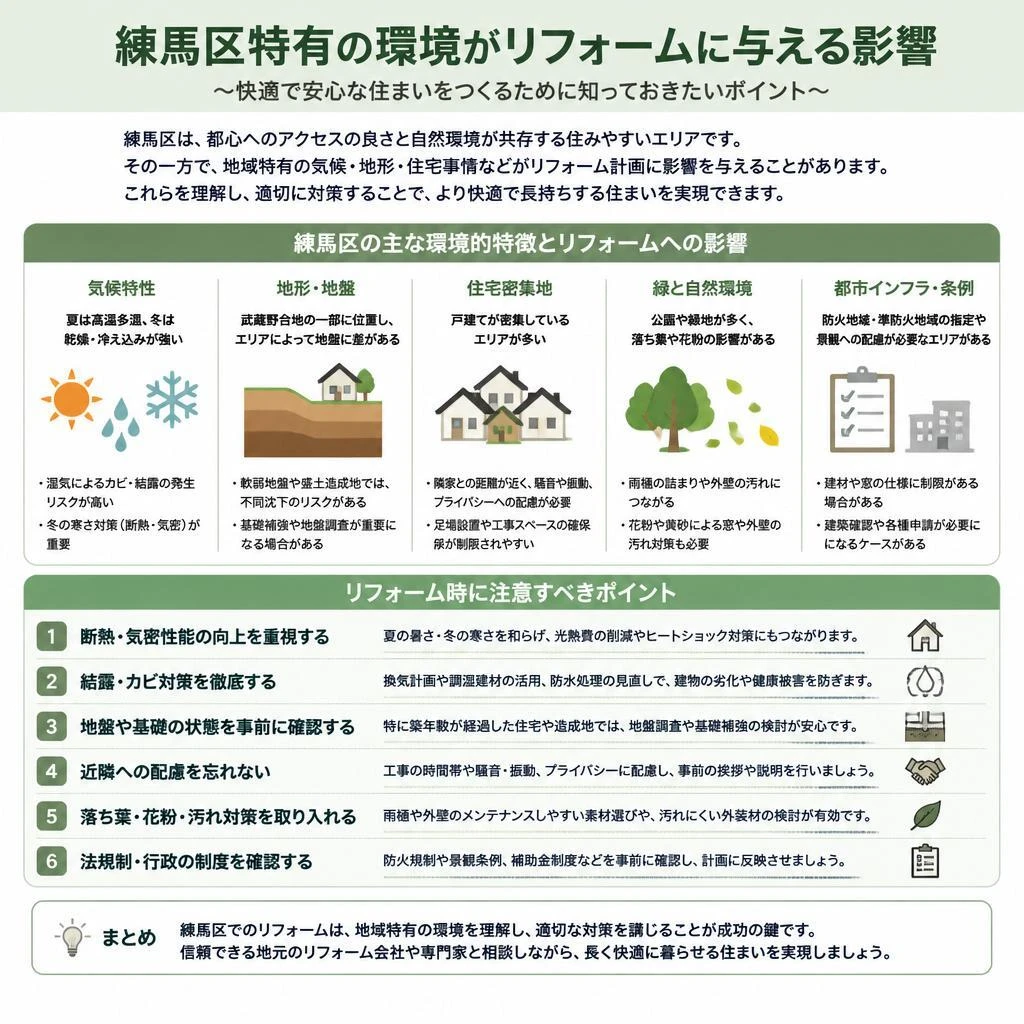 5. 練馬区の気候とリフォームの関係