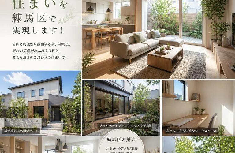あなたの理想的な住まいを練馬区で実現します！