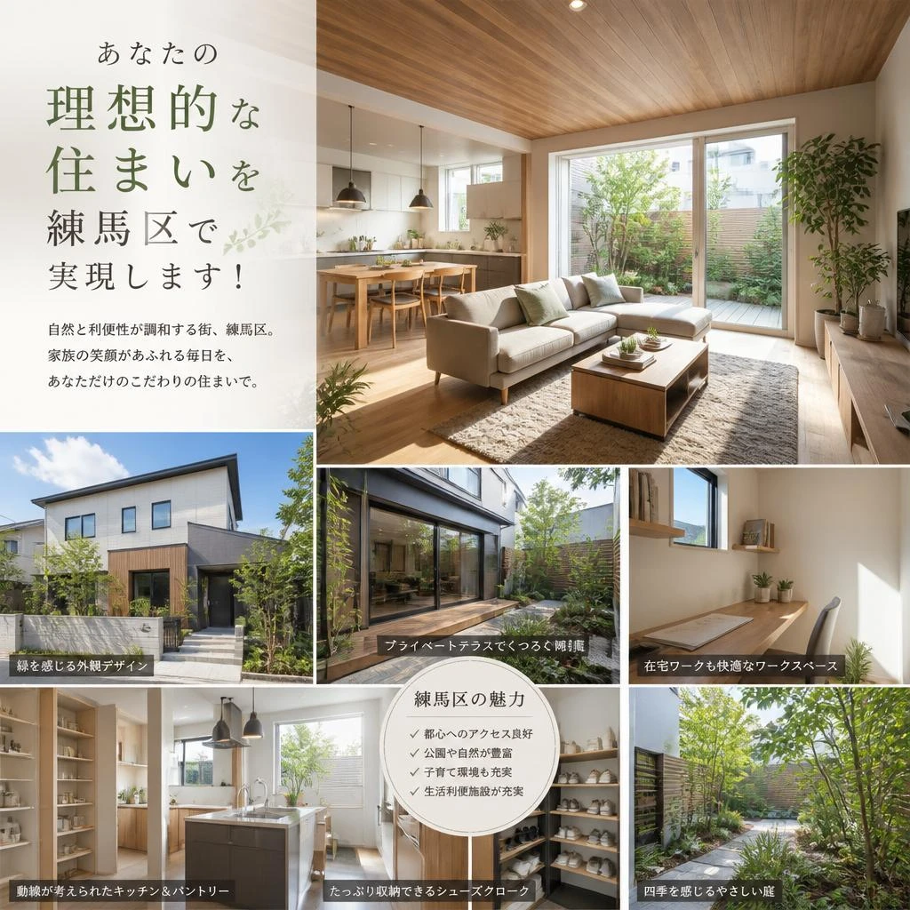 あなたの理想的な住まいを練馬区で実現します！