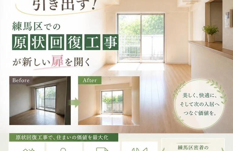 家の魅力を引き出す！練馬区での原状回復工事が新しい扉を開く