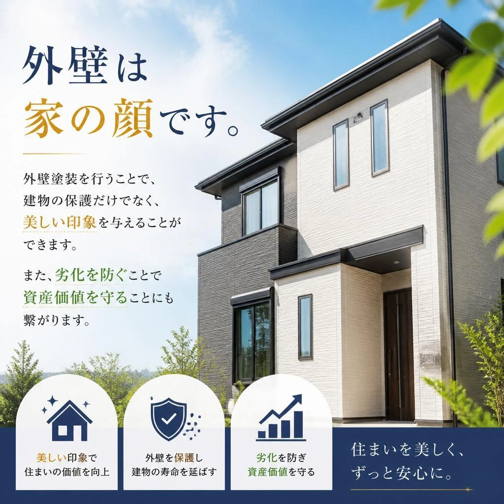 外壁塗装で家の印象をリフレッシュ
