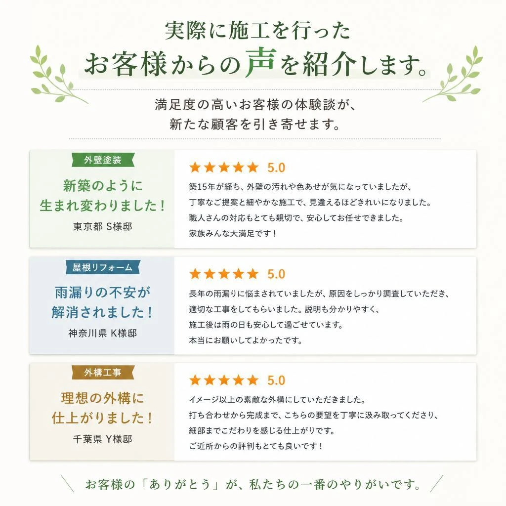 お客様の声