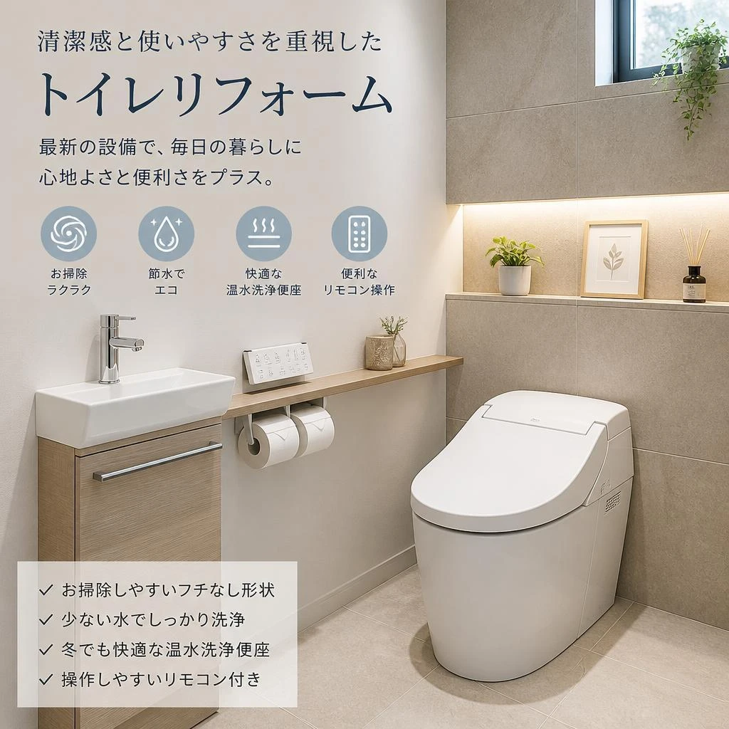 トイレも快適に