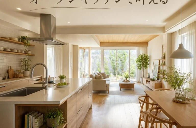 夢の住まい、オープンキッチンで叶える