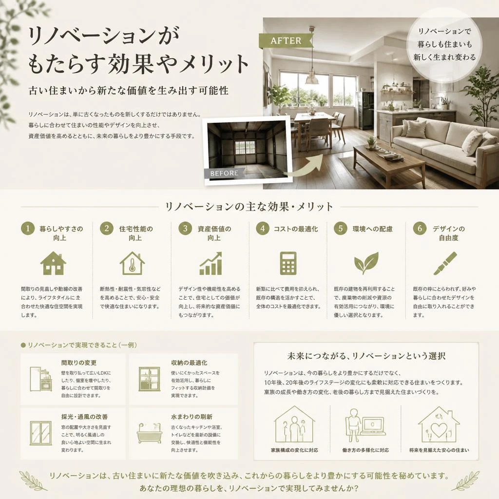 リノベーションで変わる住まい