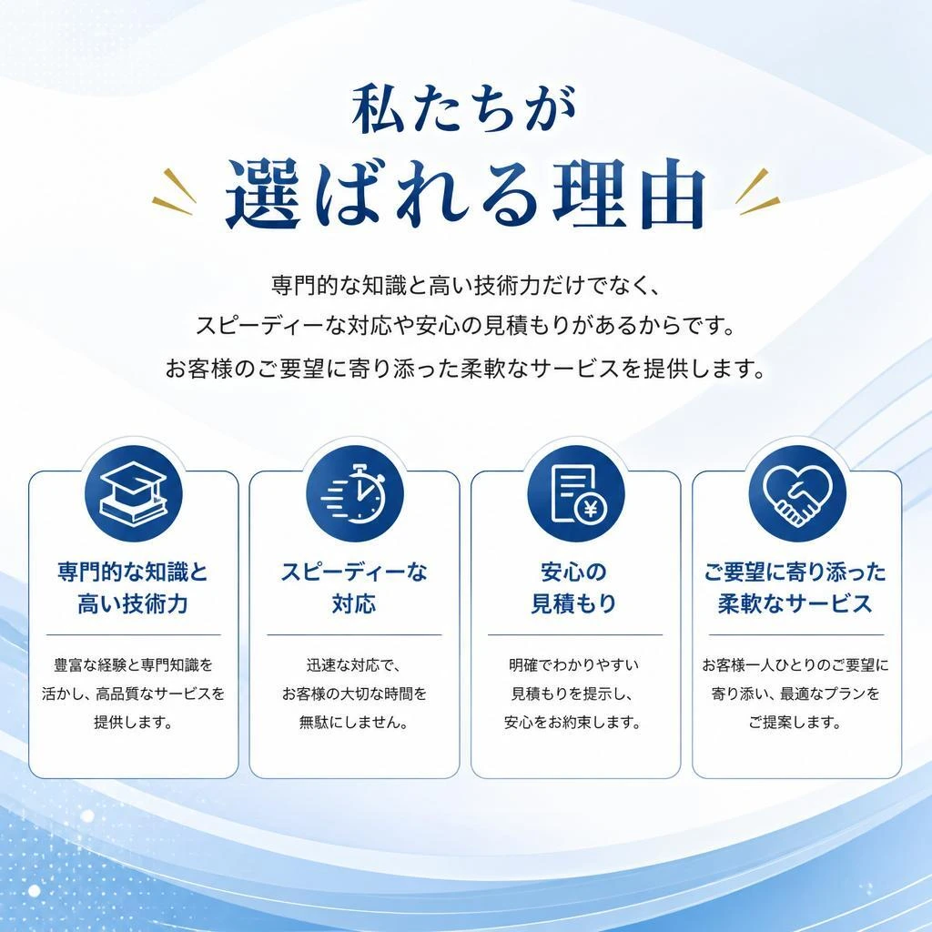 選ばれる理由